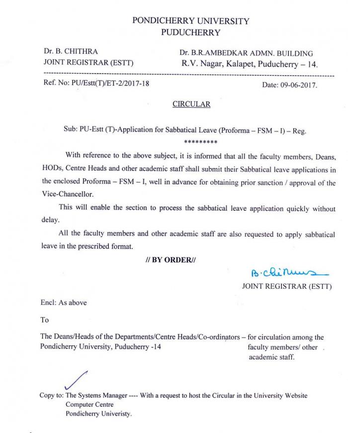 application-for-sabbatical-leave-proforma-fsm-i-pondicherry-university